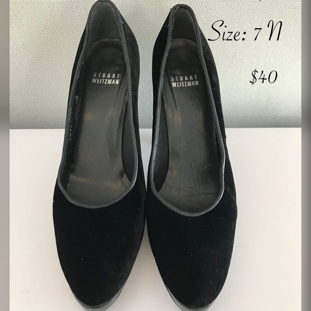 Stuart Weitzman Velvet Pumps